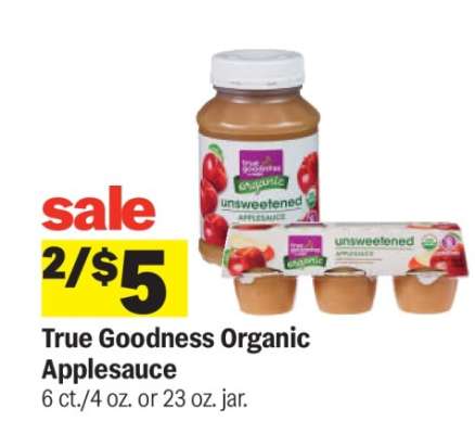 True Goodness Organic Applesauce*