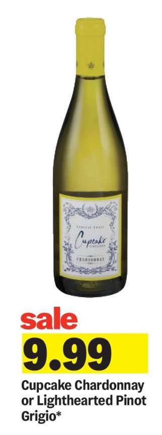 Cupcake Chardonnay or Lighthearted Pinot Grigio