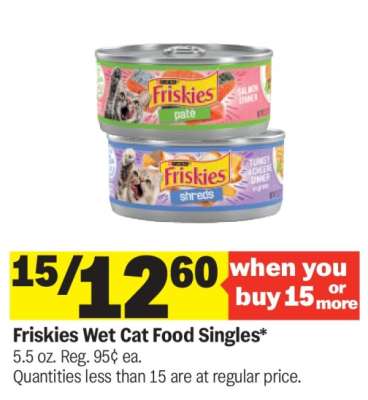 Friskies Wet Cat Food Singles