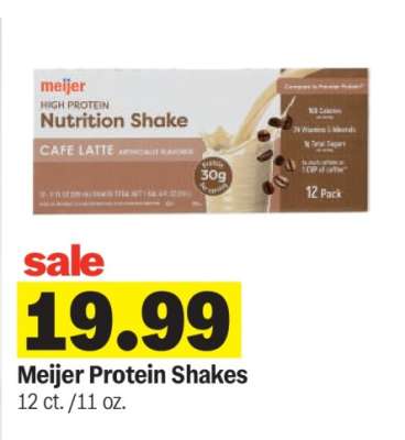 Meijer Protein Shakes*
