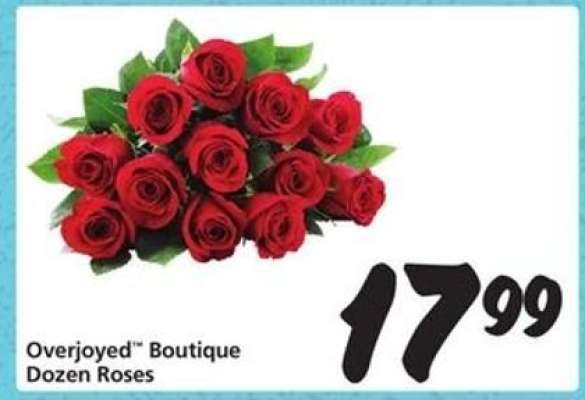 Overjoyed Boutique Dozen Roses