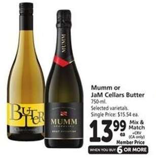 Mumm or JaM Cellars Butter
