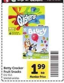 Betty Crocker Fruit Snacks