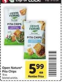 OPEN NATURE PITA CHIPS
