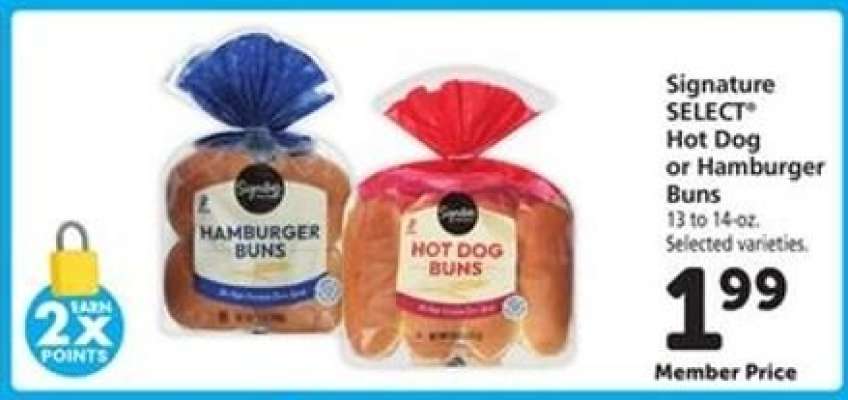 Signature SELECT Hot Dog or Hamburger Buns