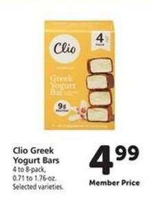 Clio Greek Yogurt Bars