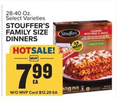 Stouffer's Family Size Dinners