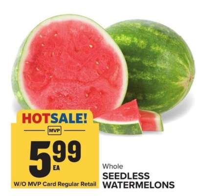 Whole Seedless Watermelons