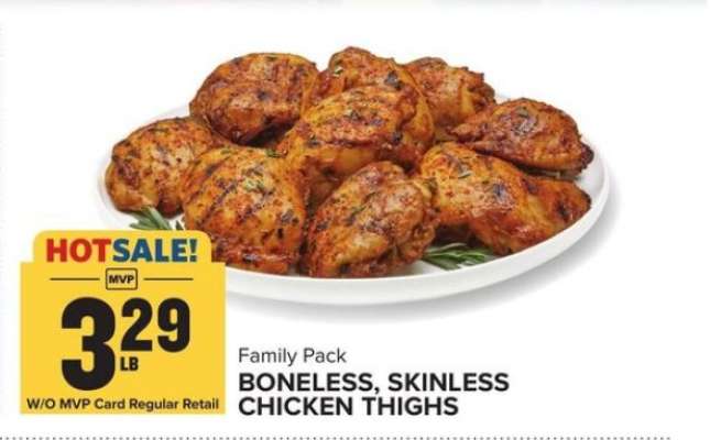 Family Pack Boneless, Skinless Chicken Thighs