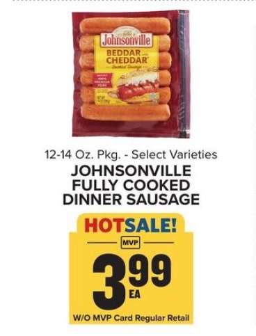 Johnsonville Fully Cooked Dinner Sausage