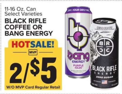 Black Rifle Coffee or Bang Energy