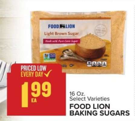 FOOD LION BAKING SUGARS