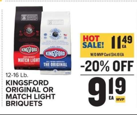 Kingsford Original or Match Light Briquets