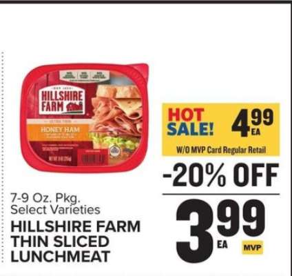 Hillshire Farm Thin Sliced Lunchmeat