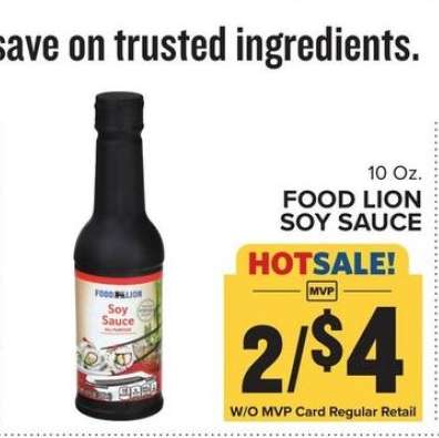 FOOD LION SOY SAUCE