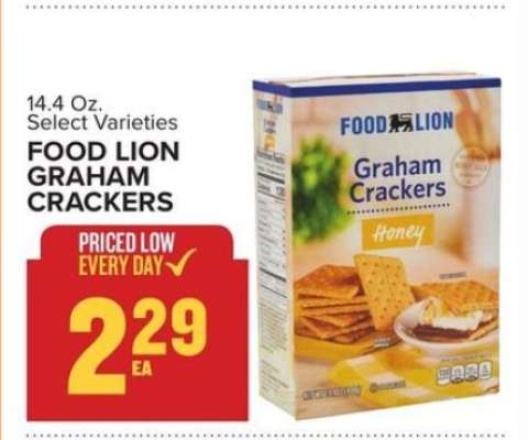 FOOD LION GRAHAM CRACKERS