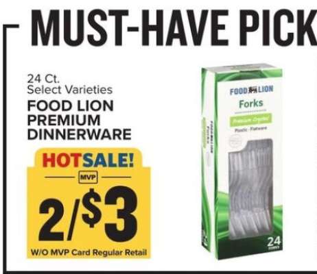 Food Lion Premium Dinnerware
