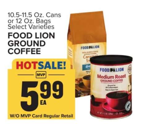 FOOD LION GROUND COFFEE