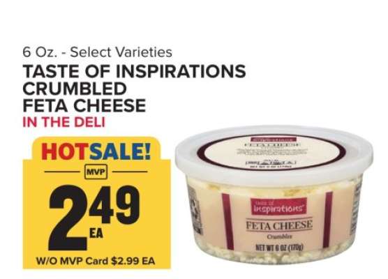 Taste of Inspirations Crumbled Feta Cheese