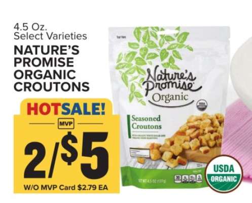 NATURE'S PROMISE ORGANIC CROUTONS