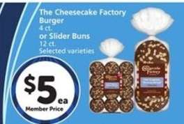 The Cheesecake Factory Burger or Slider Buns