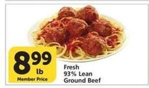 Fresh 93% Lean Ground Beef