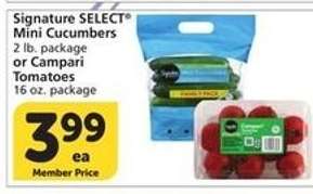 Signature SELECT Mini Cucumbers or Campari Tomatoes