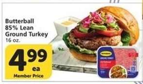 Butterball 85% Lean Ground Turkey