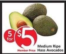 Medium Ripe Hass Avocados