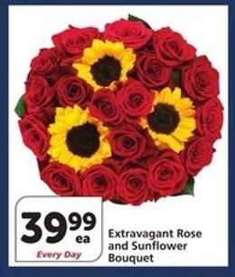 Extravagant Rose and Sunflower Bouquet