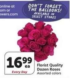 Florist Quality Dozen Roses
