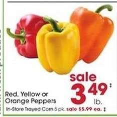Red, Yellow Or Orange Peppers
