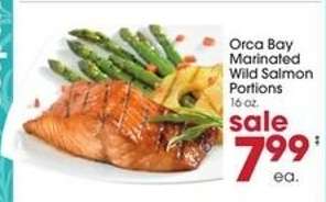 Orca Bay Marinated Wild Salmon Portions