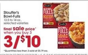 Stouffer's Bowl-Fulls