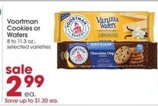 Voortman Cookies or Wafers