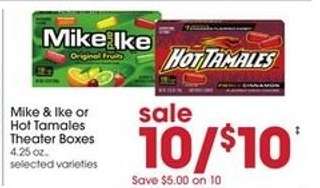 Mike & Ike or Hot Tamales Theater Boxes