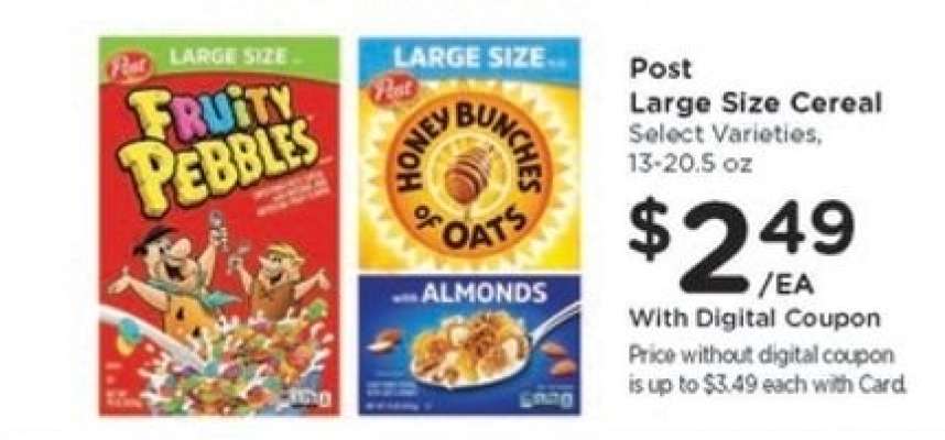Post Large Size Cereal