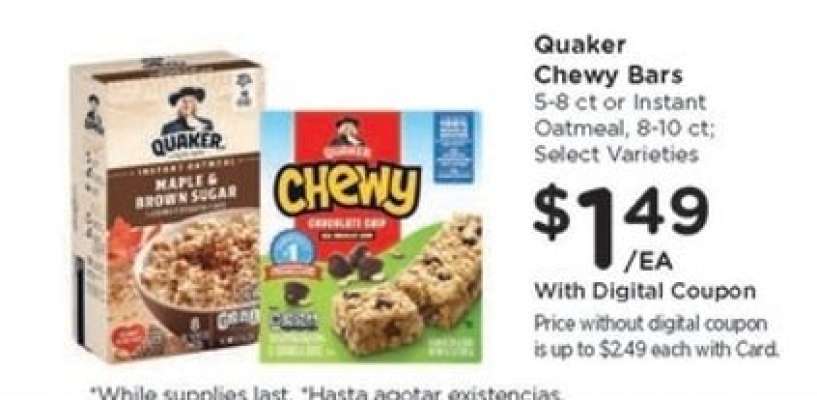 Quaker Chewy Bars