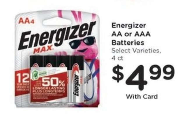 Energizer AA or AAA Batteries*