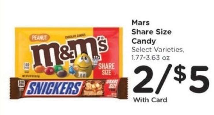 Mars Share Size Candy