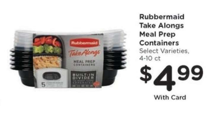 Rubbermaid Take Alongs Meal Prep Containers