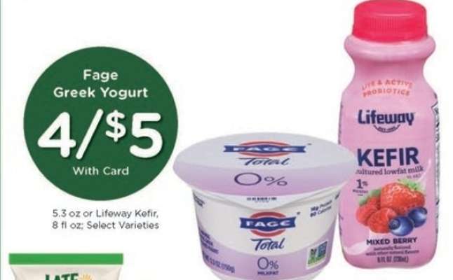 Fage Greek Yogurt or Lifeway Kefir