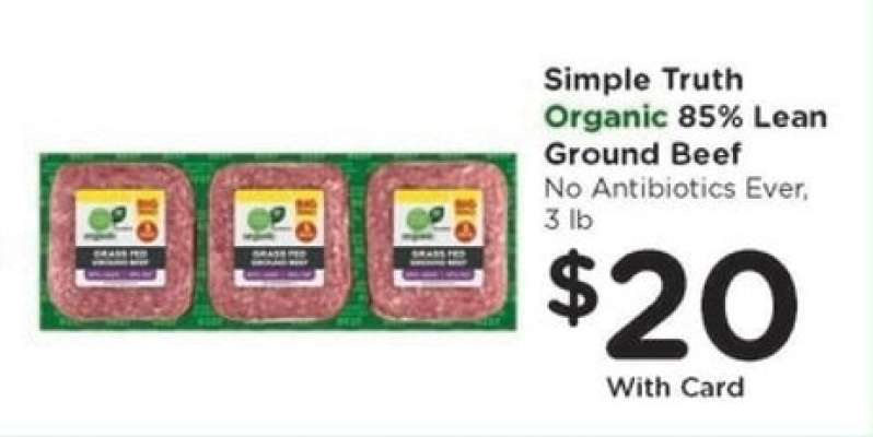 Simple Truth Organic 85% Lean Ground Beef