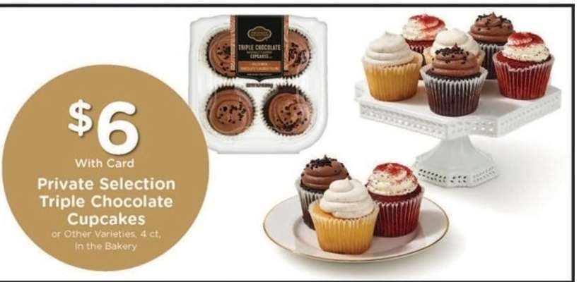 Private Selection Triple Chocolate Cupcakes