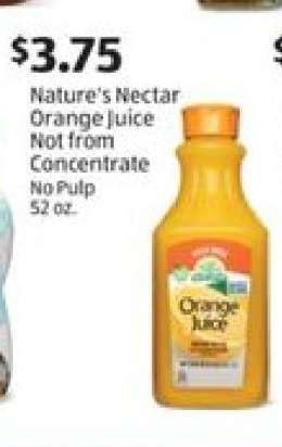 Nature's Nectar Orange Juice