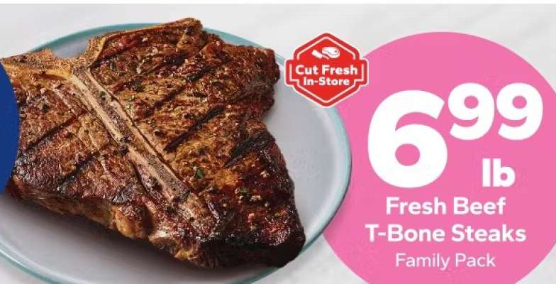 Fresh Beef T-Bone Steaks