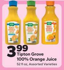 Tipton Grove 100% Orange Juice