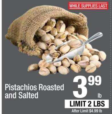 Pistachios Roasted and Salted