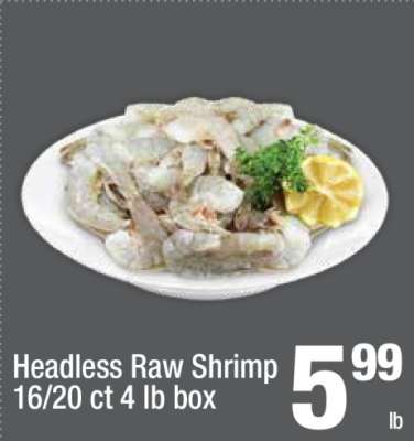 Headless Raw Shrimp