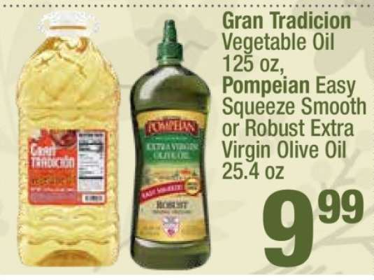 Pompeian Easy Squeeze Smooth or Robust Extra Virgin Olive Oil